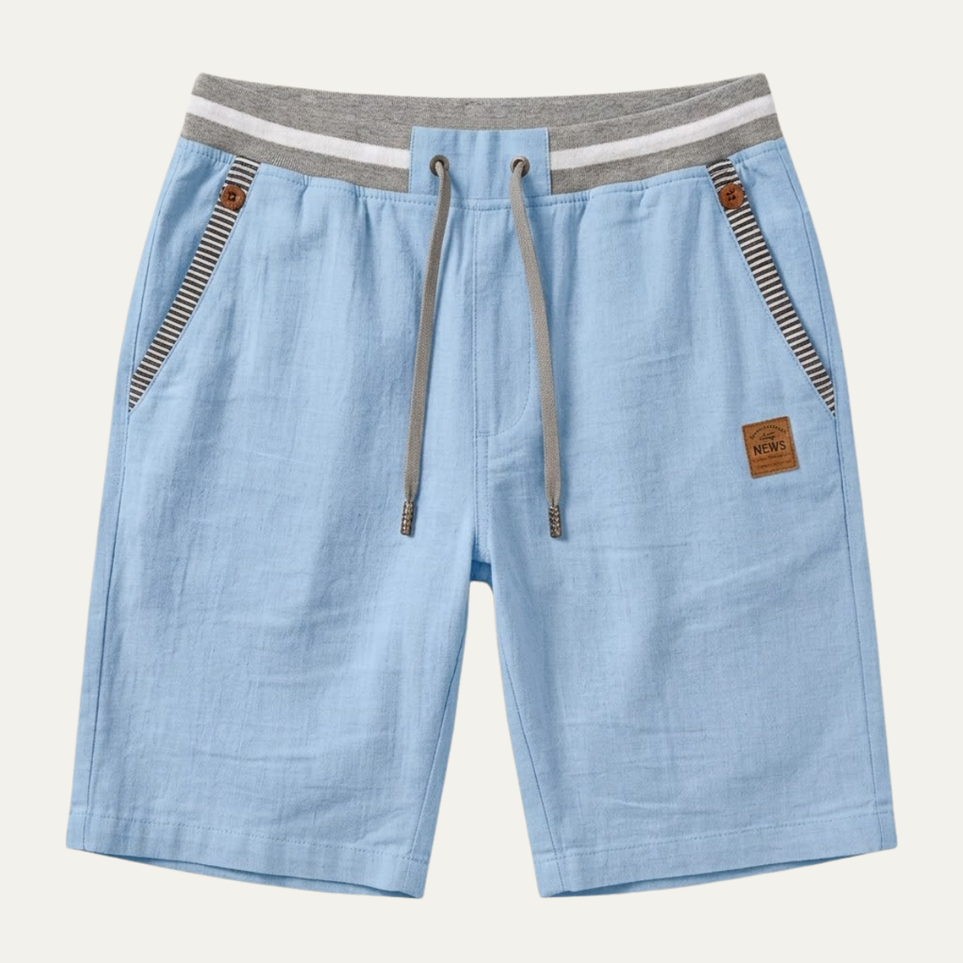 The Sacramento Men's Drawstring Linen Summer Shorts