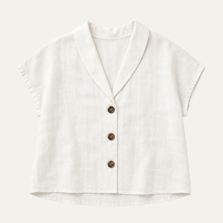Elegant Linen Summer Top