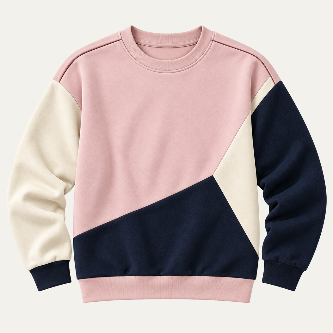Women's Color Block Crewneck Sweatshirt