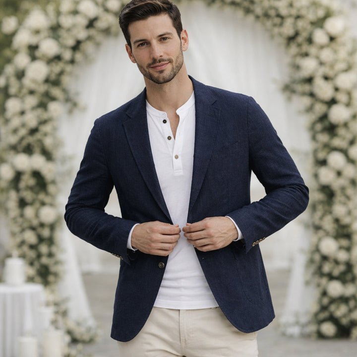 The Riviera Cotton Summer Blazer - Wedding Guest Men - Formal Occasions