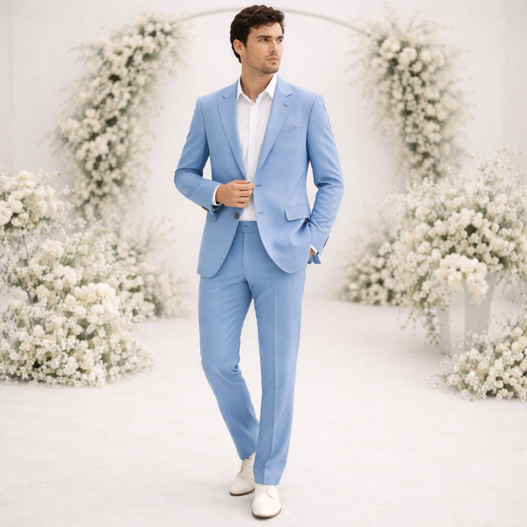 The Carroway Elegant Linen Suit