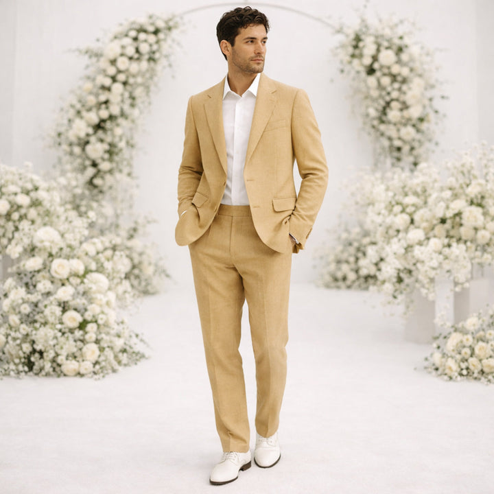 The Carroway Elegant Linen Suit