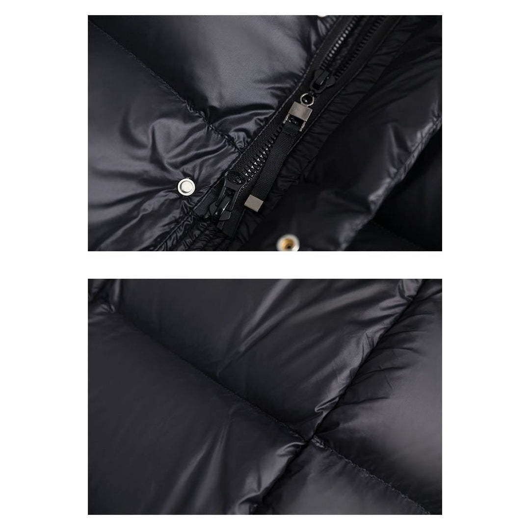 Women's Lightweight Waterproof Puffer Jacket with Down Insulation for Winter