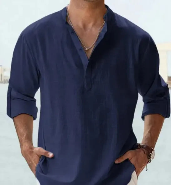 The Brescia Men's Relaxed Linen Lightweight Shirt