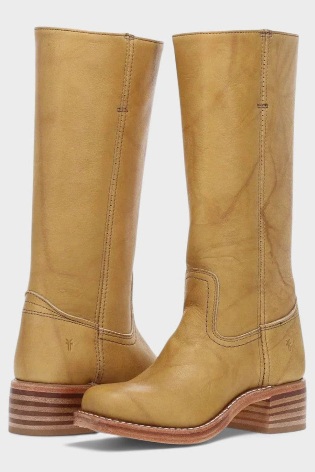 Women’s Knee High Leather Boots – Classic Low Heel Riding Boots