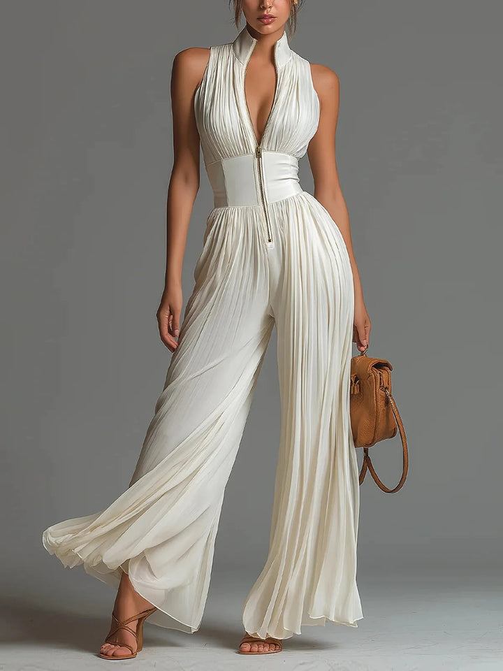 Women's Elegant Floral Halter Neck Jumpsuit