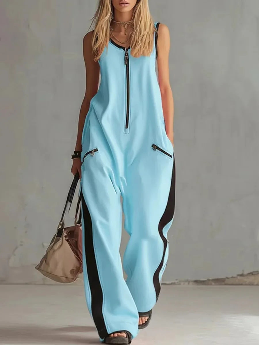 Women's Casual Utility Wide Leg Jumpsuit