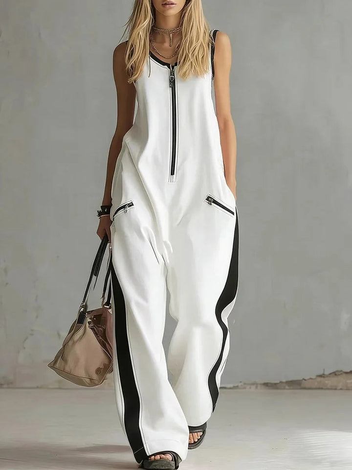 Women's Casual Utility Wide Leg Jumpsuit