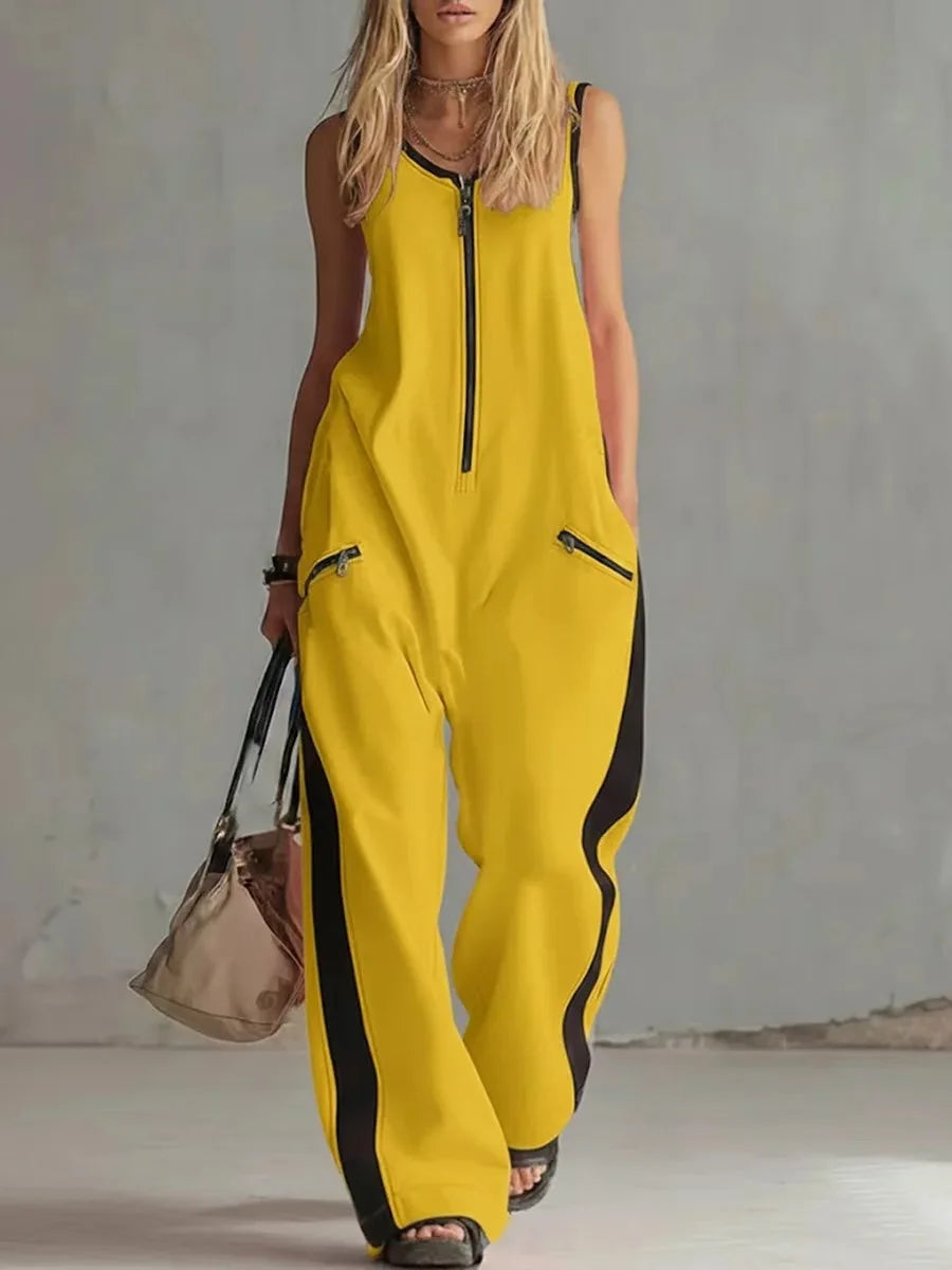 Women's Casual Utility Wide Leg Jumpsuit