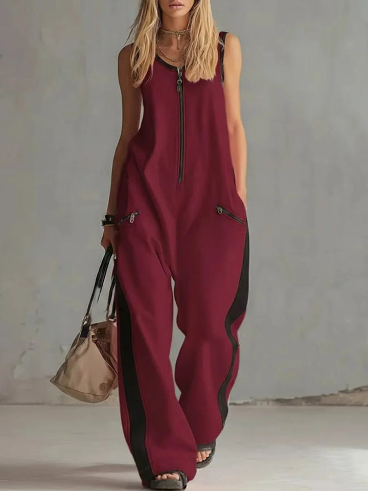Women's Casual Utility Wide Leg Jumpsuit