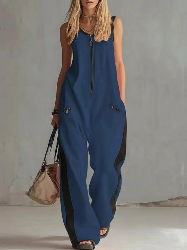 Women's Casual Utility Wide Leg Jumpsuit