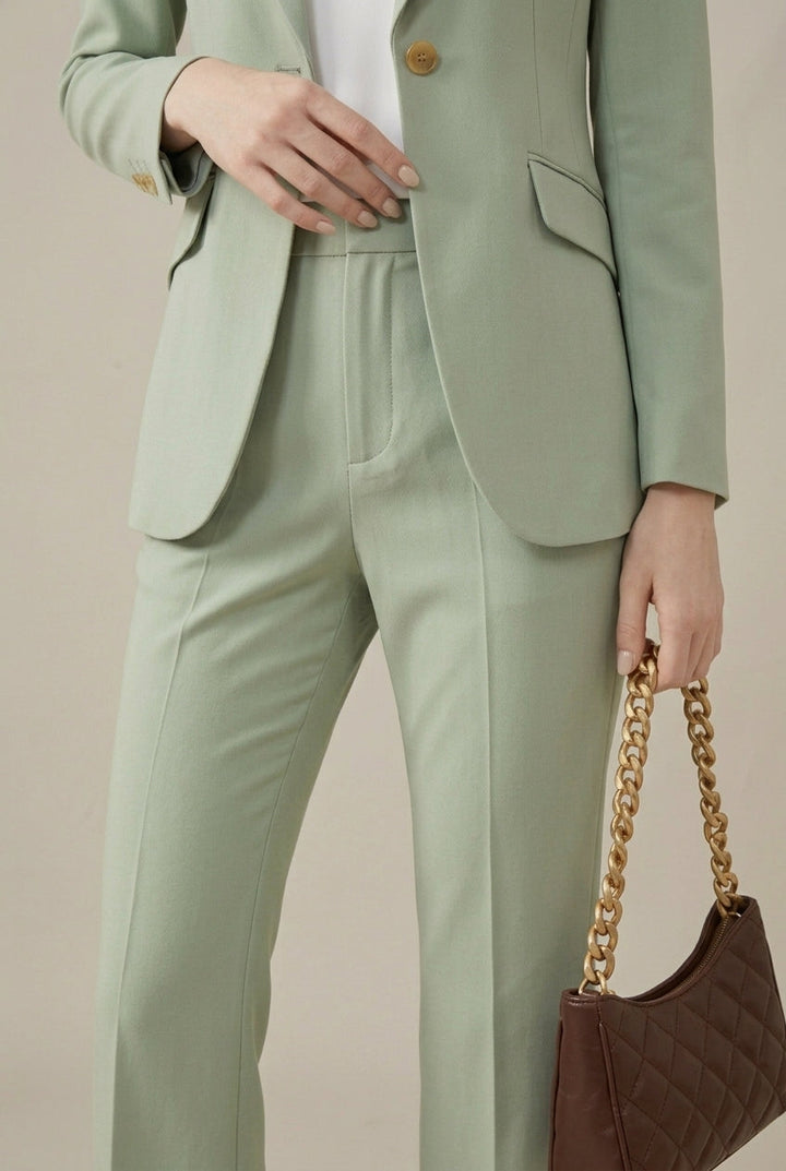 Women's Elegant Tailored Blazer and Trouser Set