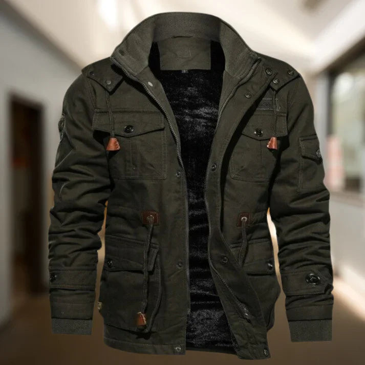 Men's Hooded Military Jacket