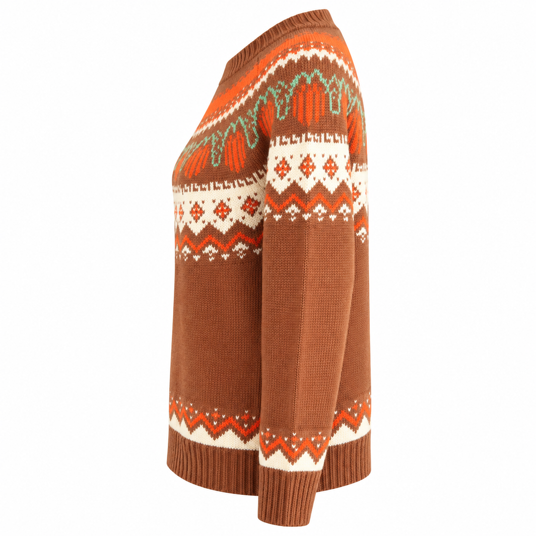 Women's Crew Neck Loose Knit Sweater