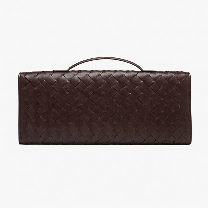 Elegant Woven Clutch Bag – Luxe Evening Shoulder Design
