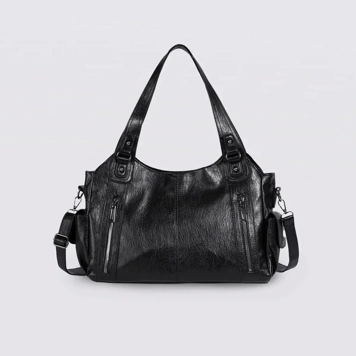 Classic Everyday Tote – Stylish and Roomy Shoulder Bag Crafted from Soft Vegan Leather