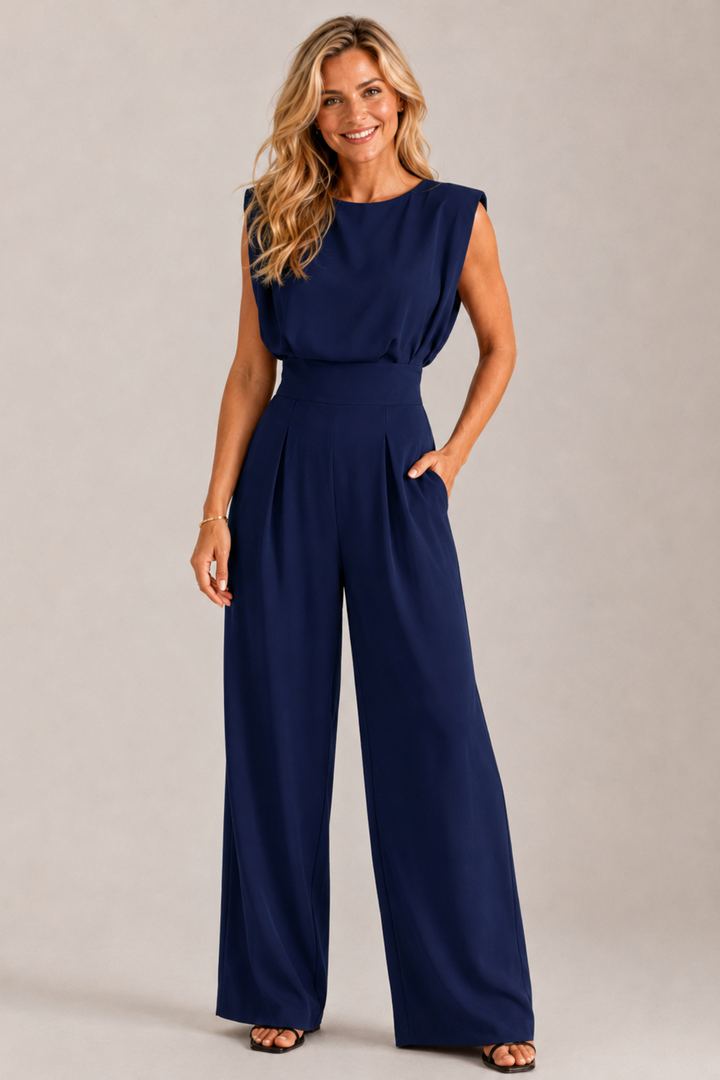 Women's Wide Leg Jumpsuit with Pockets