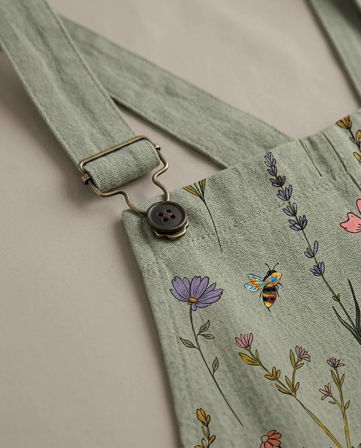 Casual Woven Strap Jumpsuit with Front Patch Pockets