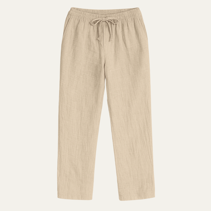 The Circular Quay Men’s Casual Elastic Waist Loose Fit Linen Pants