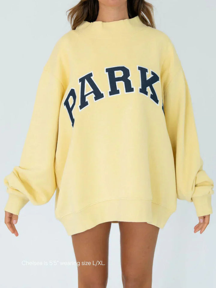 Oversized Varsity Sweatershirt & Hoodie