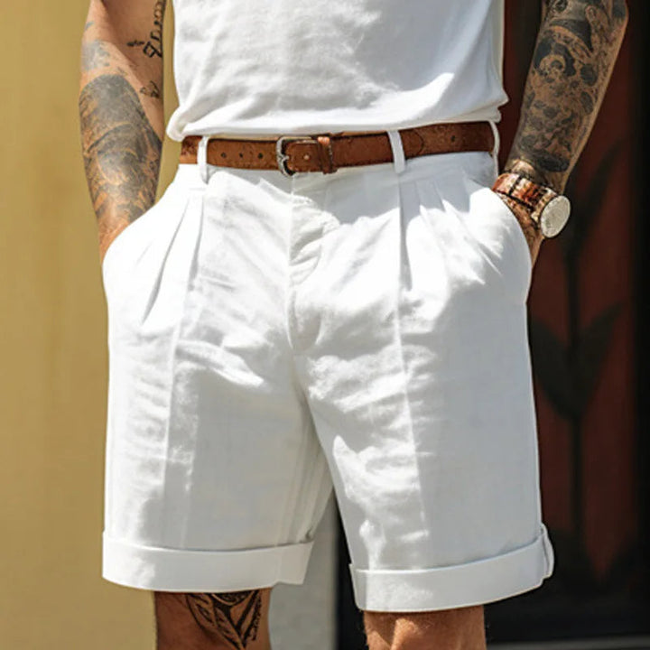 The Fairford Linen Shorts – Tailored Shorts for Men