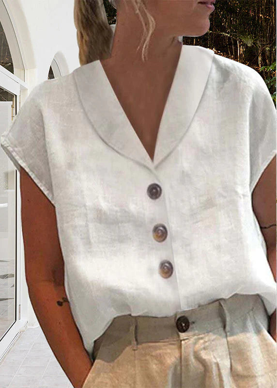 Elegant Linen Summer Top