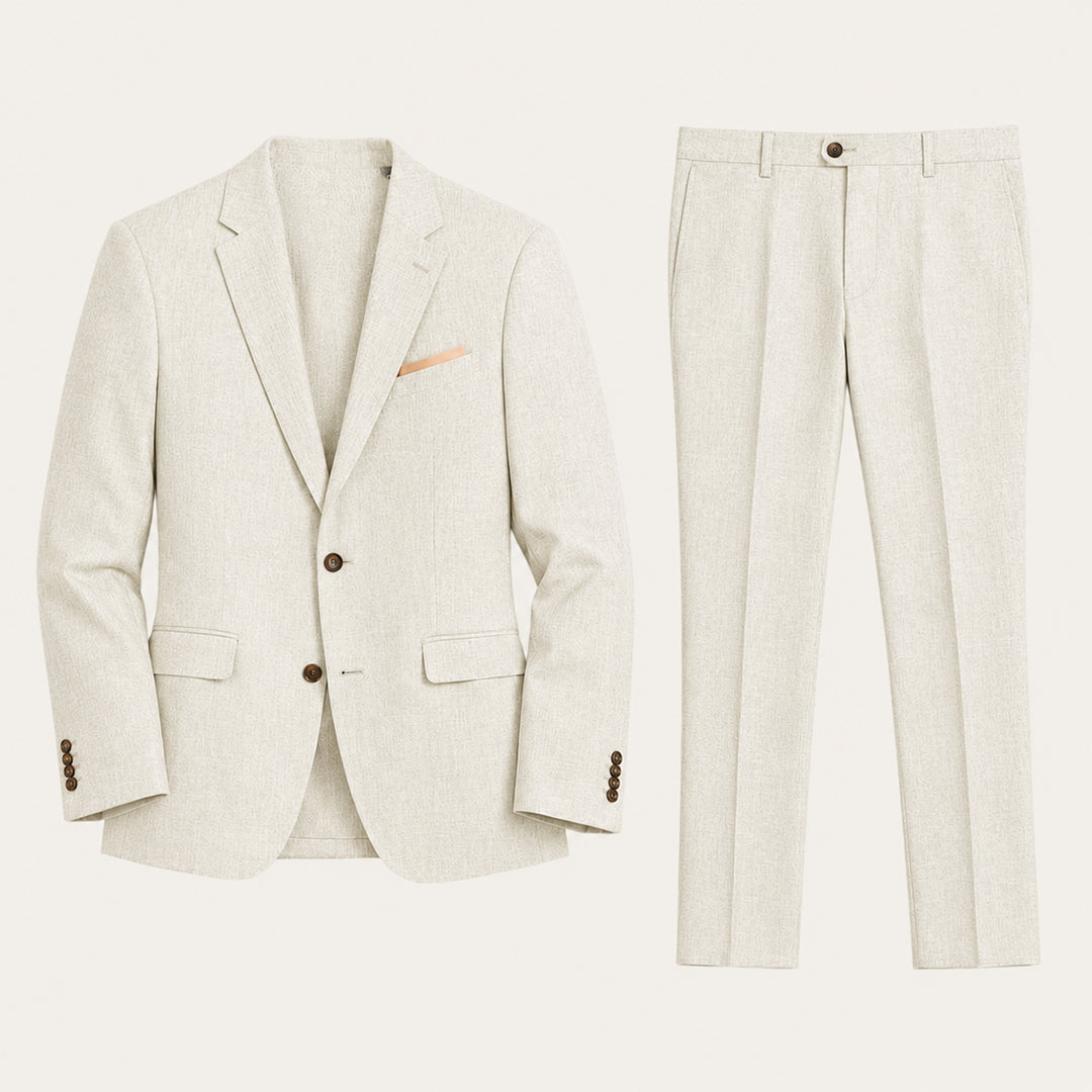 The Ashmeadow Men’s Lightweight Linen 2 Piece Set – Blazer & Pants