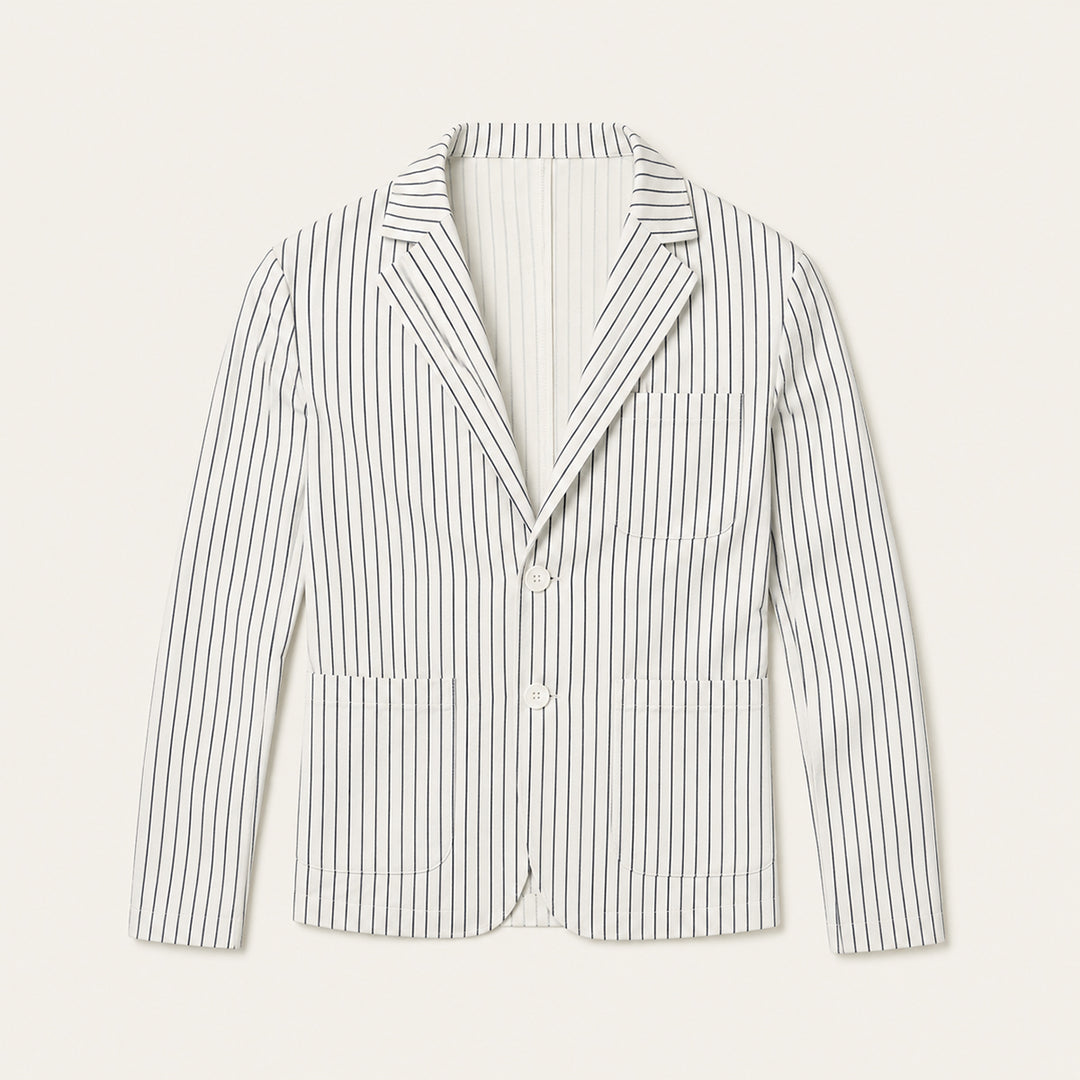 The Orvieto Men’s Striped Lightweight Linen Blend Blazer