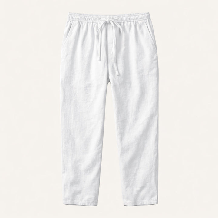 The Meadowgate Men’s Lightweight Breathable Drawstring  Cotton Linen Pants
