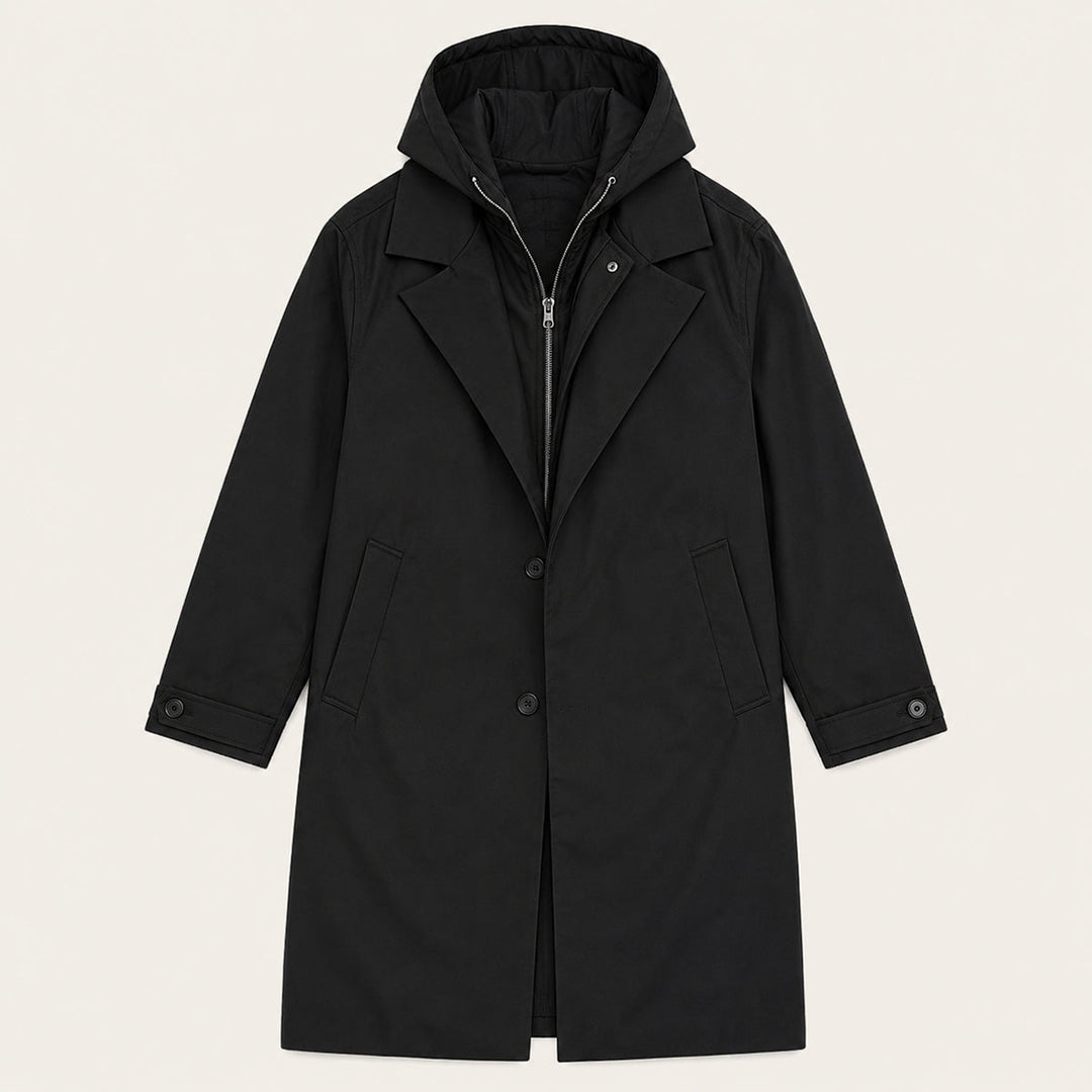 The Oldborough Men's Hooded Parka – Waterproof Warm Long Rain Coat
