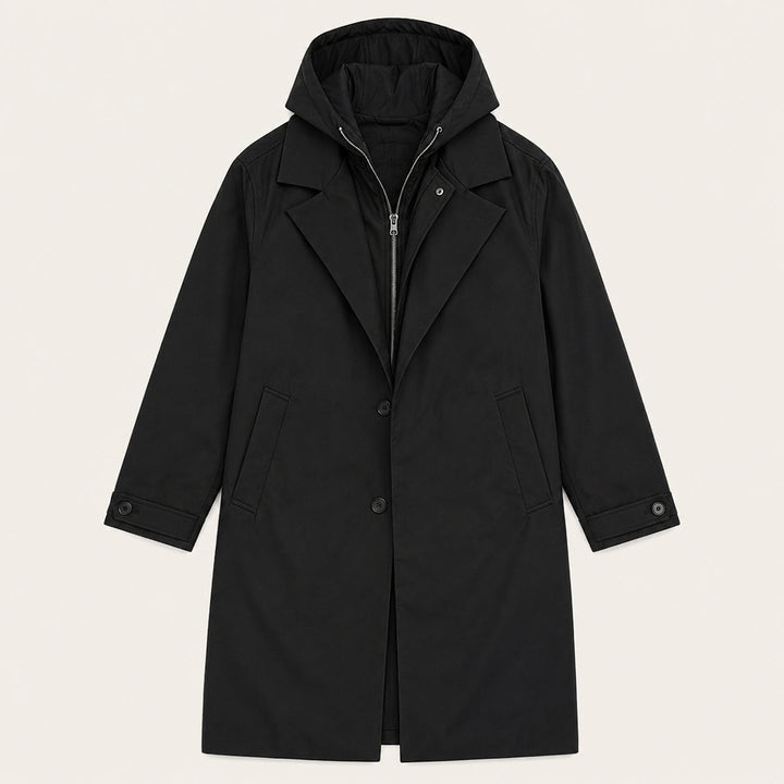 The Oldborough Men's Hooded Parka – Waterproof Warm Long Rain Coat