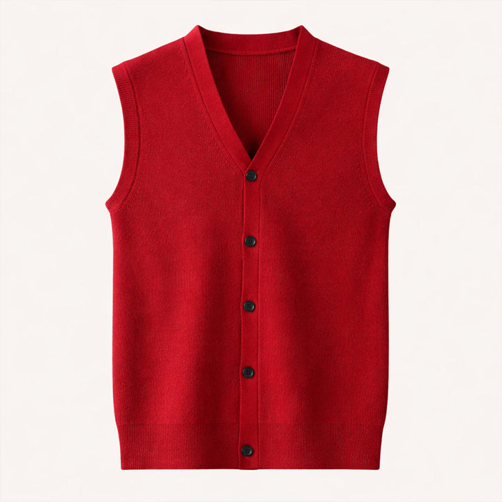 The Dolcedo Men’s Button Down Knit Sweater Vest
