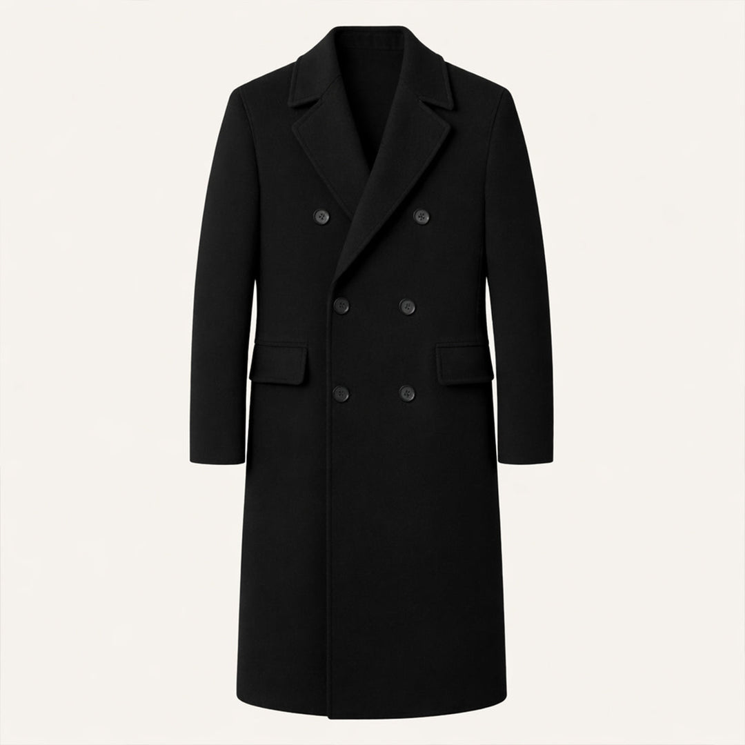 The Ravello Men’s Elegant Long Double Breasted Trench Coat