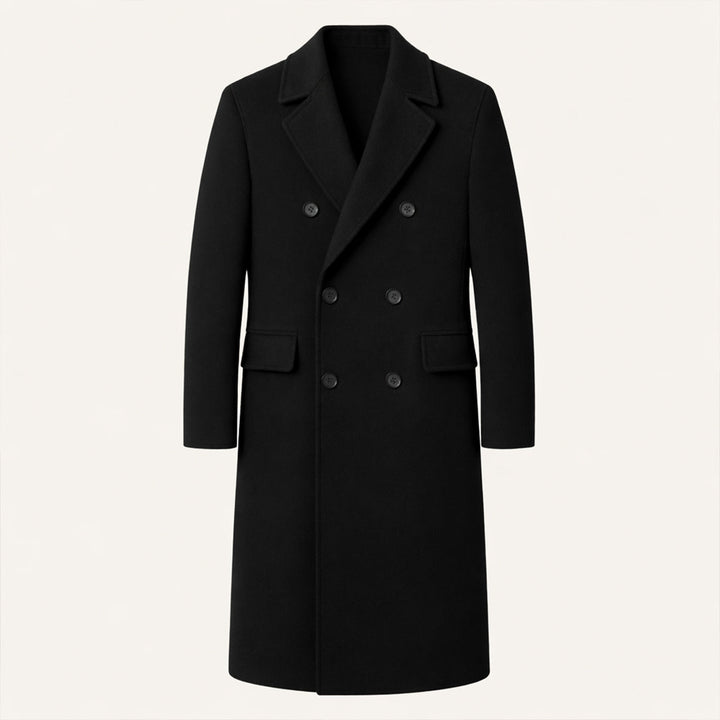 The Ravello Men’s Elegant Long Double Breasted Trench Coat