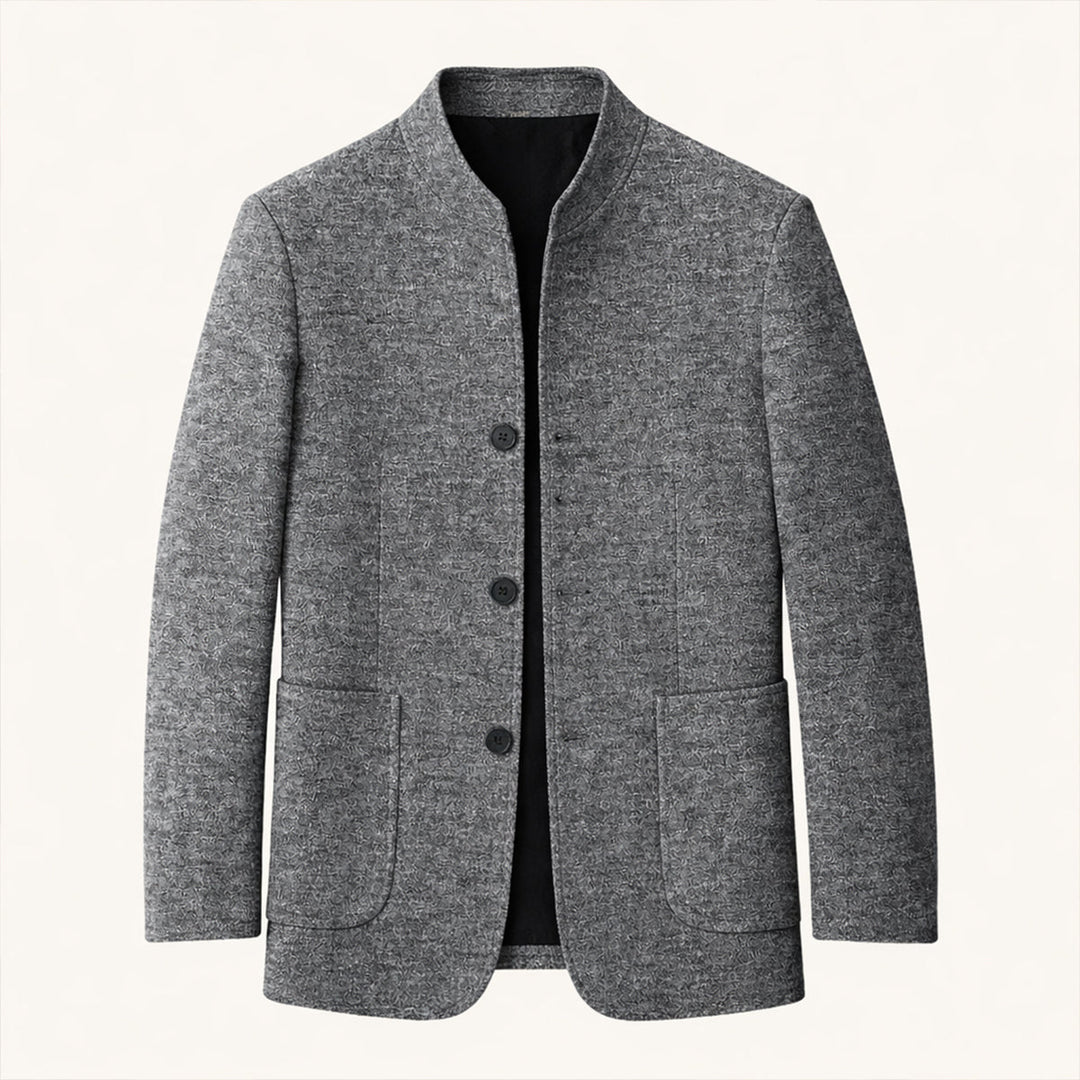 The Alghero Men’s Warm Fleece Stand Collar - Wedding Guest - Blazer
