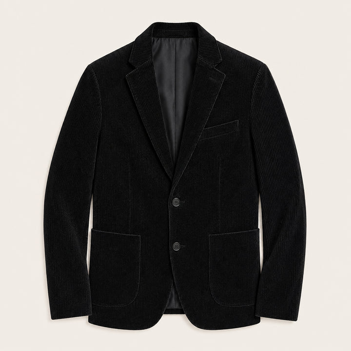 The Livorno Men’s Vintage Casual Slim Fit Corduroy Blazer Jacket