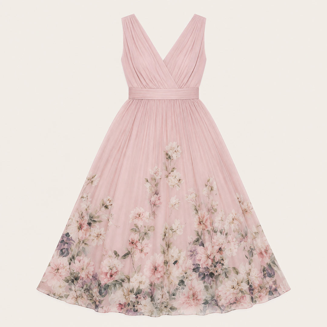 Floral Wedding Guest Maxi Dress