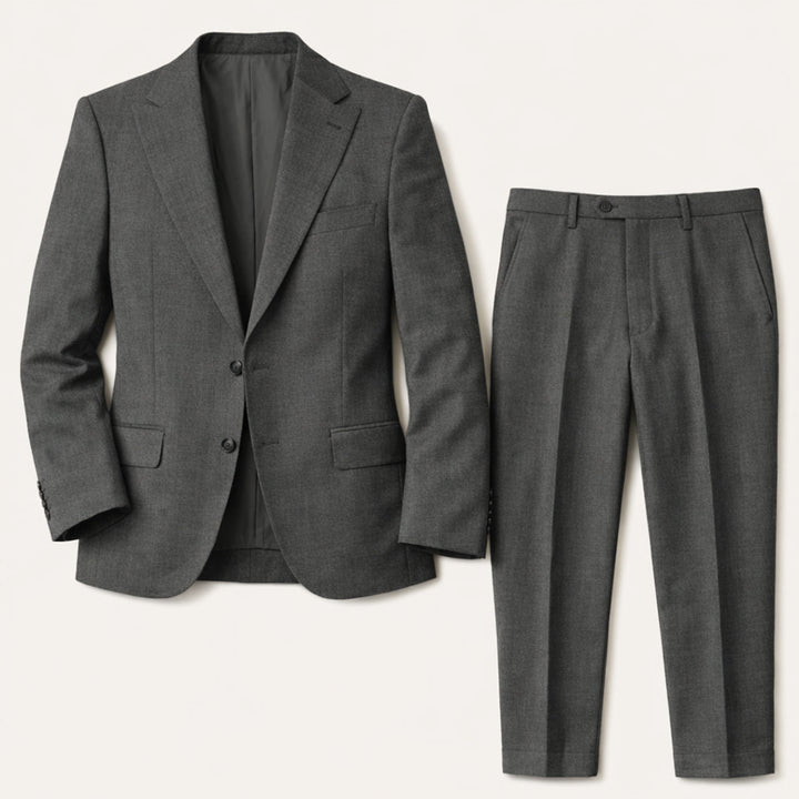 The Pinebrook Ridge Men’s Luxury Linen Wedding Suit – 2 Piece Single Breasted Set