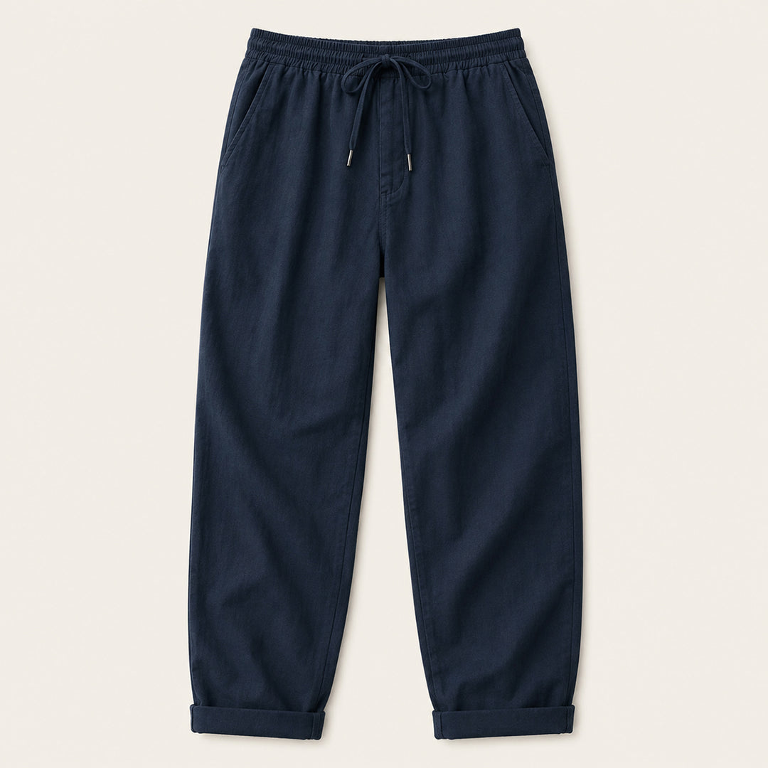 The Maple Ridge Men’s Cotton Linen Wide Leg Pants