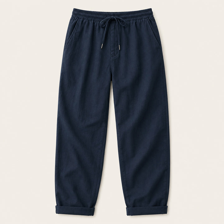 The Maple Ridge Men’s Cotton Linen Wide Leg Pants