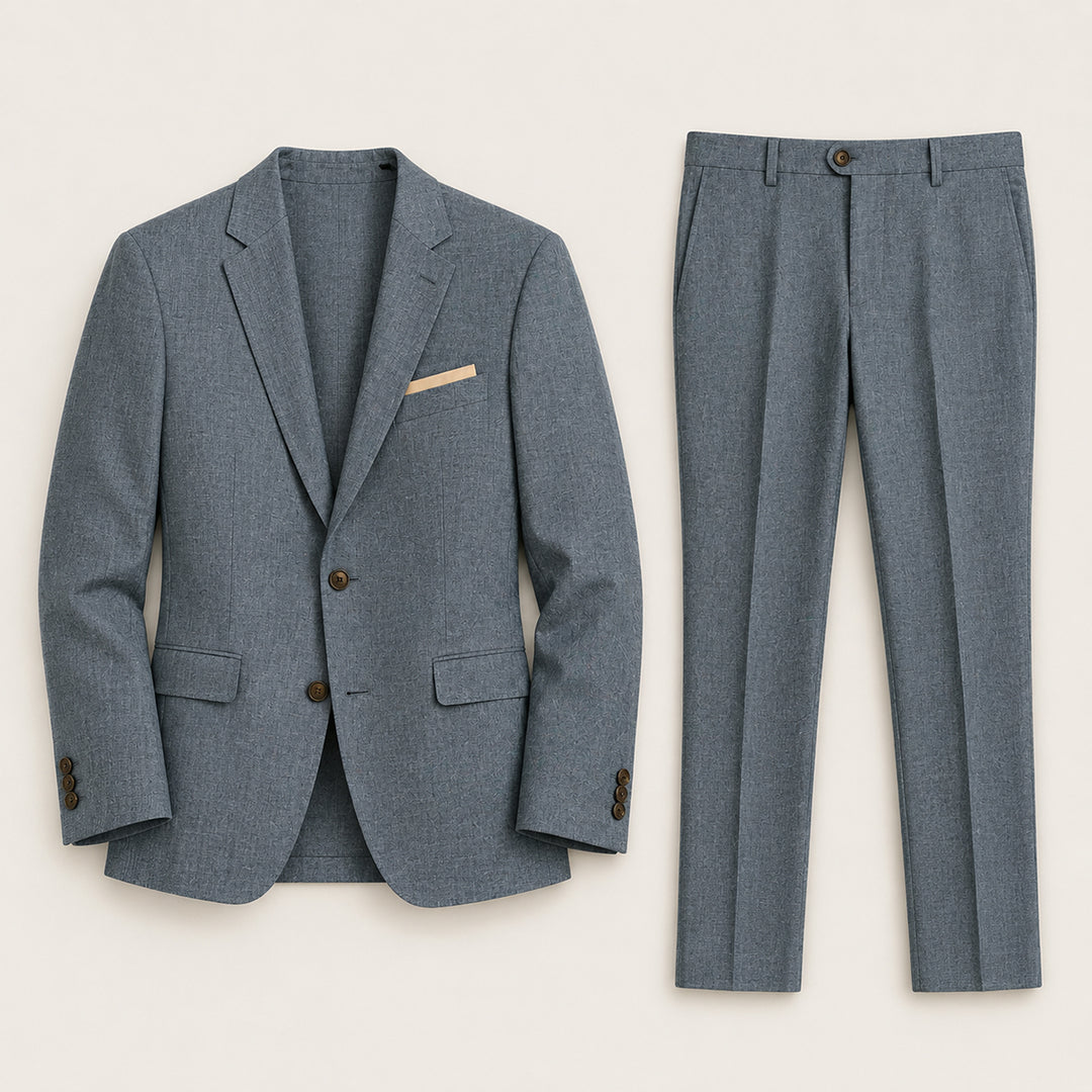The Ashmeadow Men’s Lightweight Linen 2 Piece Set – Blazer & Pants