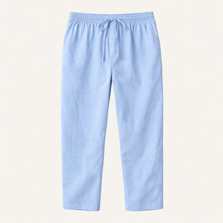 The Meadowgate Men’s Lightweight Breathable Drawstring  Cotton Linen Pants