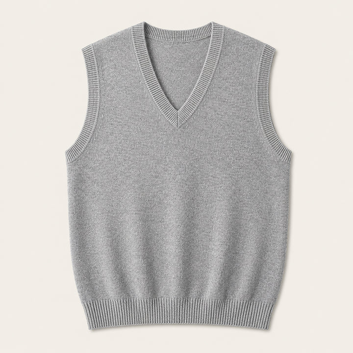 The Milan Men's V Neck Knit Cotton Vest