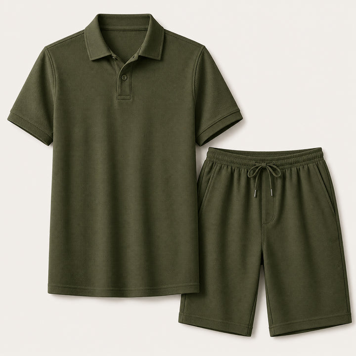 The Ashwood Creek Men’s Casual Co Ord Set –  Shirt & Shorts