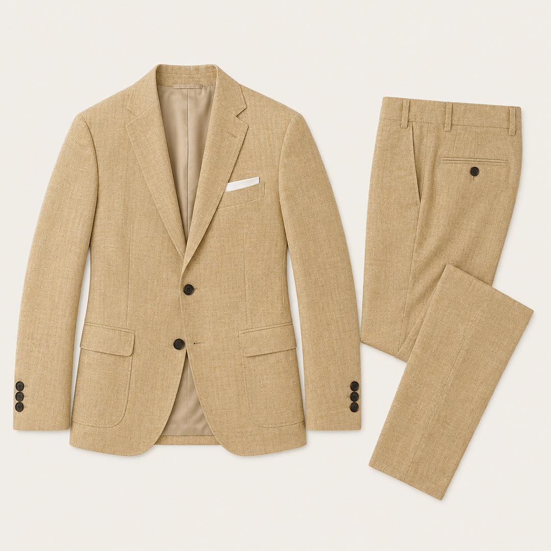 Men’s Slim Fit Set – Two Piece Business Wedding Suit