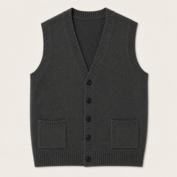 Men’s Smart Casual Button Front Knit Vest