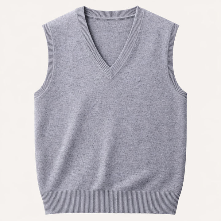 The Riverdale Men’s V Neck Sleeveless Knit Sweater Vest for Layered Look