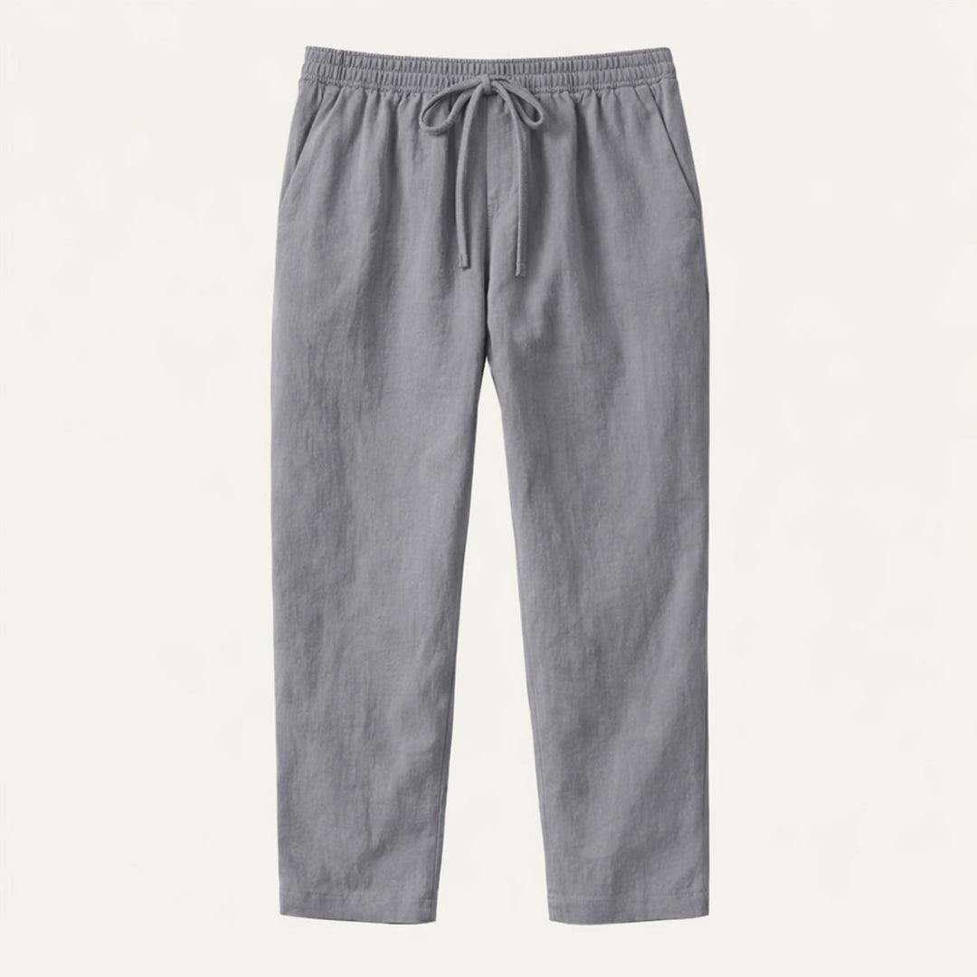The Meadowgate Men’s Lightweight Breathable Drawstring  Cotton Linen Pants