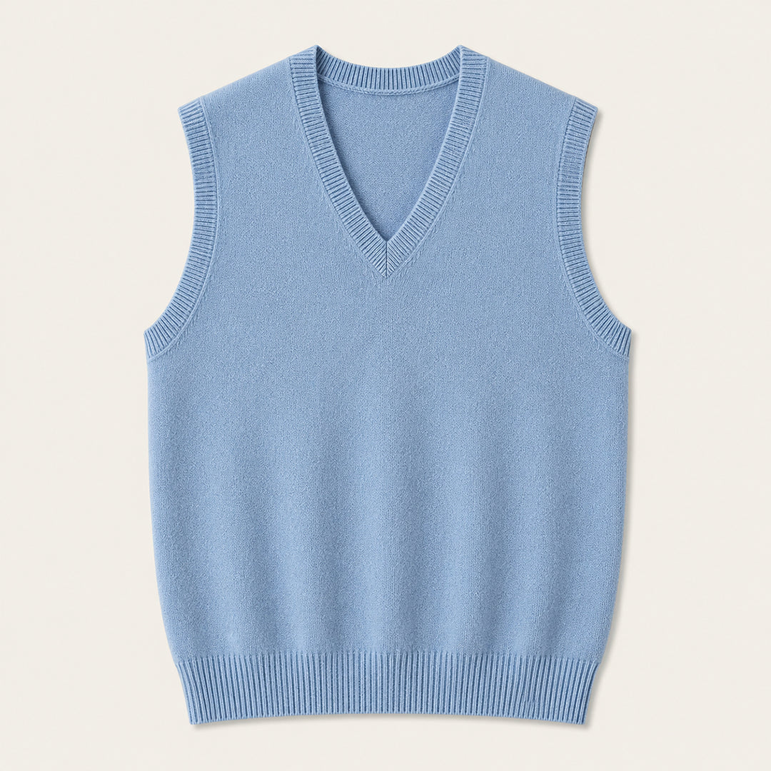 The Milan Men's V Neck Knit Cotton Vest