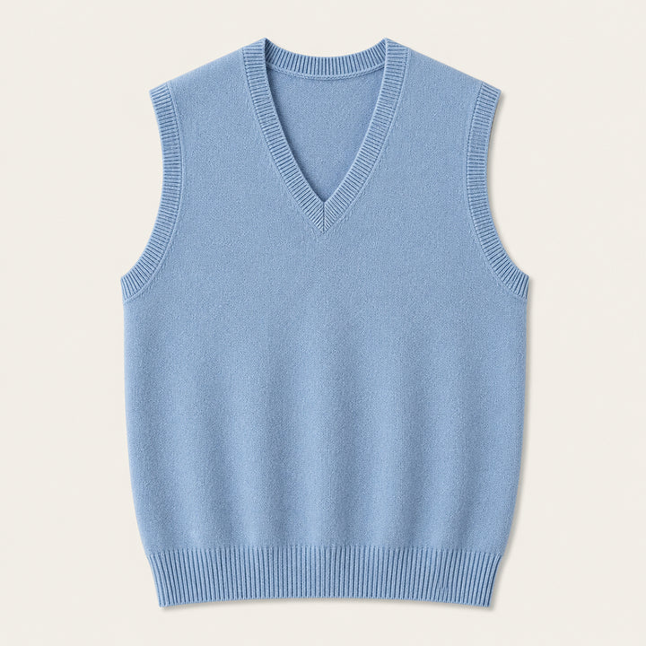 The Milan Men's V Neck Knit Cotton Vest